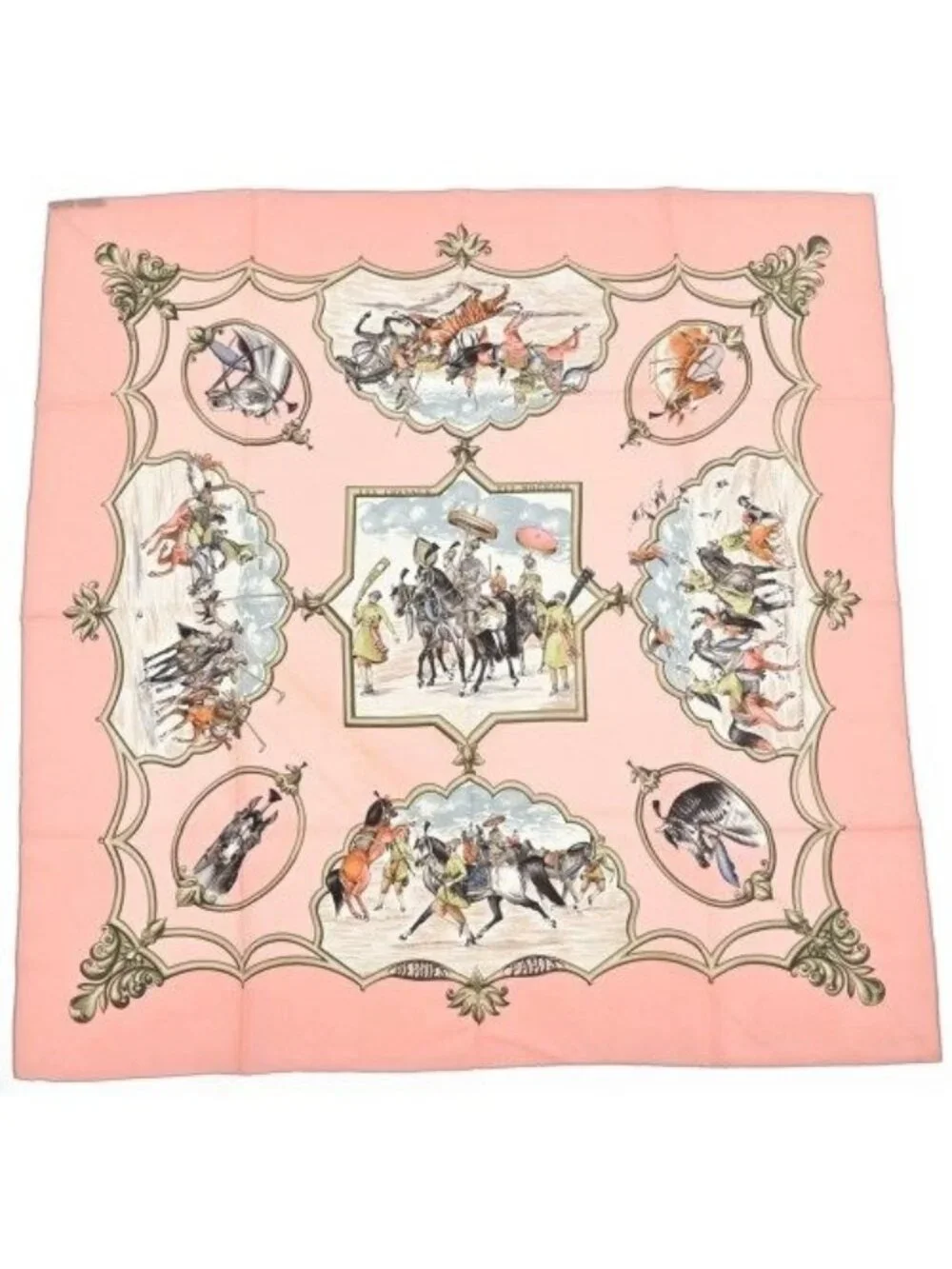Hermes Bandana Scarf Pink